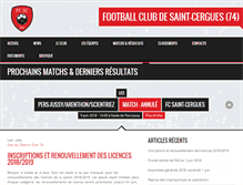 Tablet Screenshot of fcsaintcergues.com